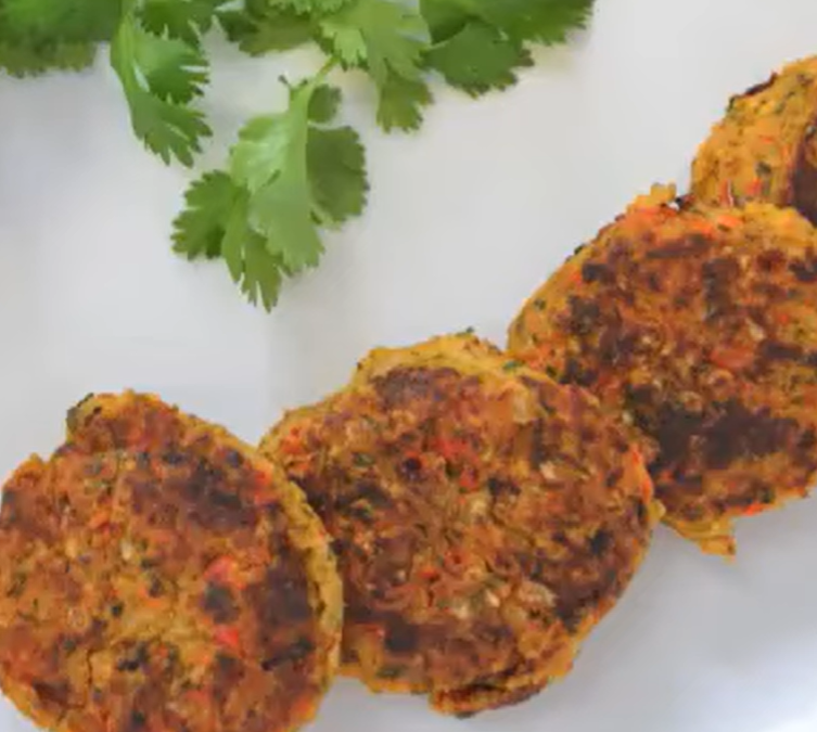 Thai Tempeh Patties with Cucumber Relish